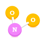Nitrogen dioxide atomic structure